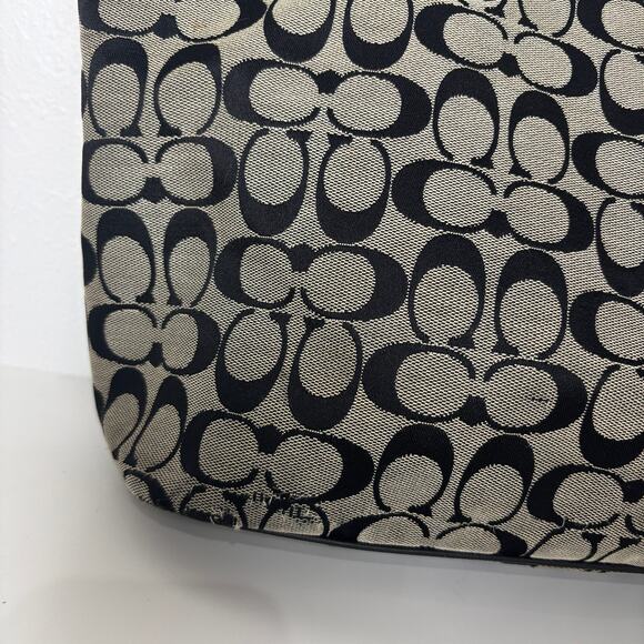 Coach Signature Stripe Medium Zip Top Tote (23465) - Picture 7 of 8